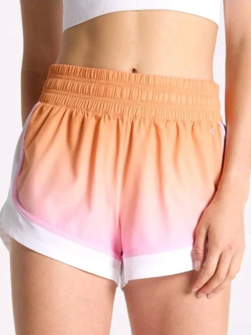 NWT DSG Stride High Rise Running Shorts Sherbert Ombre Built-in Liner Size Small - Picture 1 of 4